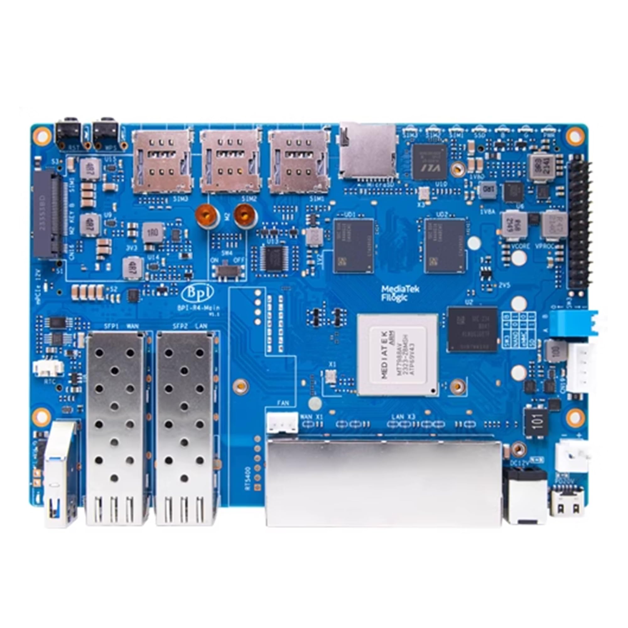Amazon.co.jp: MiiElAOD Banana Pi Bpi-R4 WiFi 7 ルーター